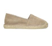 Manfield Beige suède espadrilles | Maat 40