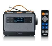 Lenco PDR-065BK - Draagbare DAB Radio - FM, DAB+, Bluetooth en AUX - EASY-functie voor eenvoudigie bediening - Zwart