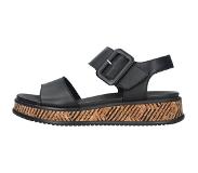 Rieker Sandalen zwart Synthetisch Maat 39