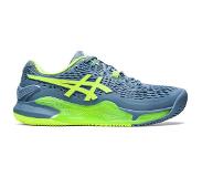 Asics Gel-Resolution 9 Clay Tennisschoenen Heren - Tennisschoenen Blauw 42.5