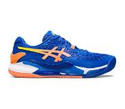 Asics Gel-resolution 9 Clay Tennisschoenen Heren - Tennisschoenen Blauw 44.5