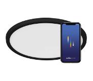 Nordlux LED plafondlamp Oja Smart, zwart, Ø 29 cm