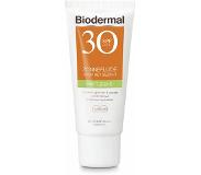 Biodermal Zonnefluïde Gezicht Matterend Spf 30 40 Ml