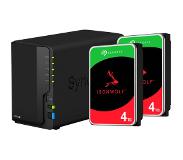 Synology DS220+ incl. 2x 4 TB Seagate Ironwolf harde schijf nas 2x USB 3.0, 2x LAN