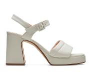Clarks - Dames - Patema Part - D - 1 - off white lea - maat 4