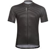 Odlo Fietsshirt Odlo Men S/U Collar S/S Full Zip Essential Odlo Graphite Grey Black-L