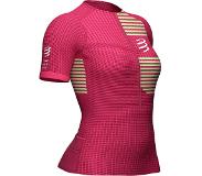 Compressport Tri Postural Womens Korte Mouw Jersey Roze/Groen