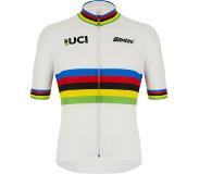 Santini UCI World Champion Eco Jersey RE94075CWORLDECO - white BI