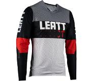 Leatt MTB Gravity 4.0 LS Jersey Men, grijs/rood L 2023 MTB & Downhill jerseys