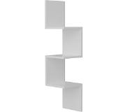 Hannah Home Wandrek Emma | Hannah Home mdf wit 25x105.4x25 cm wandrekken | NADUVI