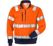 Fristads Hi-vis Sweater Met Korte Rits 728 Spv | Maat: L