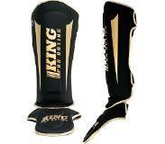 Booster King Pro Boxing Scheenbeschermers KPB/SG REVO 6 Zwart Goud Maat M = Scheenbeen Lengte 32 cm