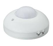 BES LED Bewegingssensor - Opbouw Rond - Mat Wit Kunststof - 360° 6m