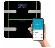Hyundai Electronics - Smart digitale personenweegschaal - H Edition - Zwart met Groen