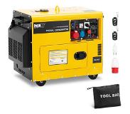 MSW Noodgenerator diesel - 4250 / 5000 W - 16 L - 240/400 V - mobiel - AVR - Euro 5