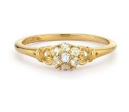 24Kae Ring verguld 12445Y
