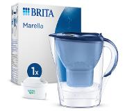 Brita - Waterfilterkan - Marella Cool - Inclusief 1 MAXTRA PRO ALL-IN-1 waterfilterpatroon - Blauw - 2,4L