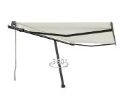 vidaXL Luifel vrijstaand automatisch 450x300 cm crèmekleurig