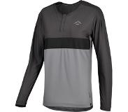 IXS Dames Flow XTG Lange Mouw Henley wielershirt (Maat XS, Grijs)