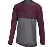 IXS Heren Flow XTG Lange Mouw Henley wielershirt (Maat S, Grijs)
