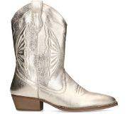 Sacha leren cowboylaarzen goud metallic Dames | Maat: 39