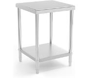Royal Catering Roestvrij stalen werktafel - 60 x 60 cm - 150 kg laadvermogen