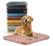 Rexproduct Hondenkussen - Hondenmand - Hondenbed met rits en wasbaar - Hondenkussens 70 X 90 CM - Manden & kussens 0 tot 80 kg - SoftPet Roze