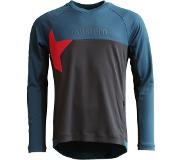 Zimtstern Bulletz LS Shirt Men, grijs/blauw S 2023 MTB & Downhill jerseys