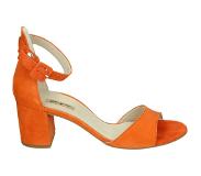 Paul green 7469 - Volwassenen Sandalen met hak - Kleur: Oranje - Maat: 40