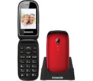 Maxcom MM816 - 2.4" Senior Clamshell Telefoon, SOS-knop, Dual SIM, Rood