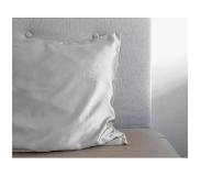 Satin Luxe Glans Satijnen Kussenslopen Zilver | 60x70 | 2 Stuks | Tegen Acne En Onzuiverheden