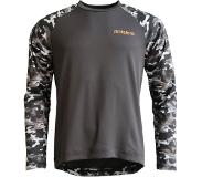 Zimtstern Braapz LS Shirt Men, grijs/wit L 2023 MTB & Downhill jerseys
