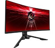 Asrock PG34WQ15R3A - Gaming Monitor - 34'' gebogen (1500R) - VA - 3440 x 1440 WQHD - 165 Hz - 1 ms - 550 cd/m² - 3000:1 - zwart