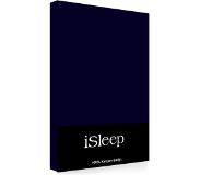 ISleep Satijn-Katoen Kussenslopen (2 stuks) - 60x70 cm - Donker Blauw