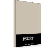 ISleep Satijn-Katoen Kussenslopen (2 stuks) - 60x70 cm - Medium Beige