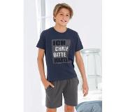 Le jogger Shortama "ich chille bitte warten" (2-delig, 1 stuk)