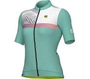 ALÉ PR.S Zig Zag Dames Shirt met Korte Mouwen - turquoise