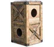 Lex & Max kattentoren 2 verdiepingen klimmeubel hout 50x90x50cm