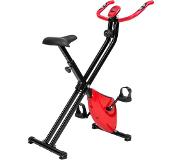 TecTake hometrainer - X bike - licht & opvouwbaar met LCD display - 401715