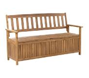 Beliani SOVANA - Tuinbank-Lichte houtkleur-Acaciahout