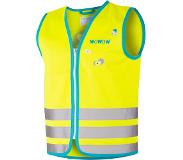 Wowow veiligheidshesje Crazy Monster polyester geel maat M