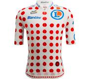 Santini Tour De France Official Gpm Leader 2023 Short Sleeve Jersey Rood L Man