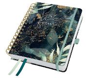Sigel agenda 2024 - Jolie Inspire - A5 - 7dagen/2pagina's - spiraal - glamourous leaves - bulletjournal - SI-J4603