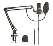 LifeGoods Condensator - Microfoon met Arm - Cardioide Polair Patroon - Zwart