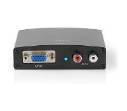 Nedis HDMI T Converter HDMIT Eingang VGA Female / 2X Cinch Buchse 1-Weg 1280x768 1.65 Gbps Aluminium