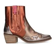 Manfield leren cowboylaarzen goud/oranje Dames | Maat: 37