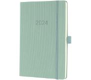 Sigel agenda 2024 - Conceptum - A5 - 2 pagina's / 1 week - mint groen - SI-C2472