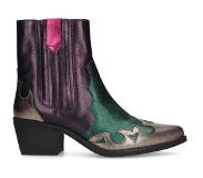 Manfield leren cowboylaarzen groen Dames | Maat: 37