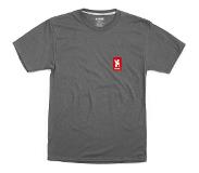 Chrome Vertical Red Logo Short Sleeve T-shirt Grijs XL Man