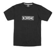 Chrome Horizontal Border Short Sleeve T-shirt Zwart L Man